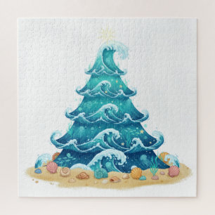 waves of christmas jigsaw puzzle