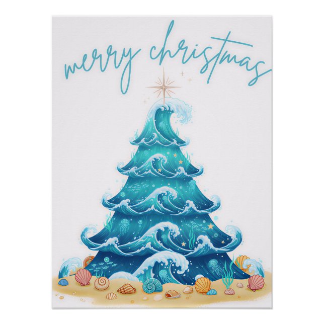 waves of christmas poster (Front)