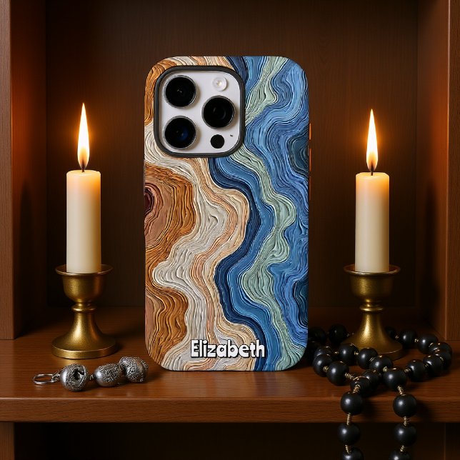 Waves of Colour and Texture on Canvas Case-Mate iPhone Case (Creator Uploaded)