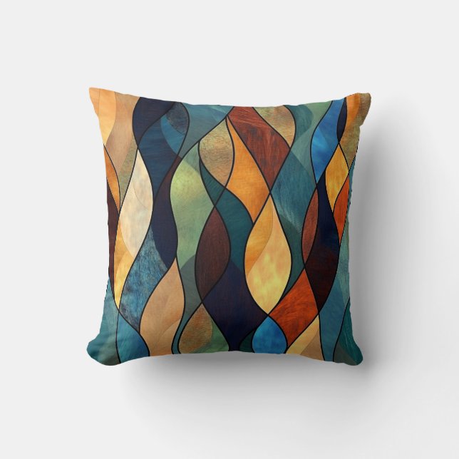 Waves of Colour Cushion (Front)