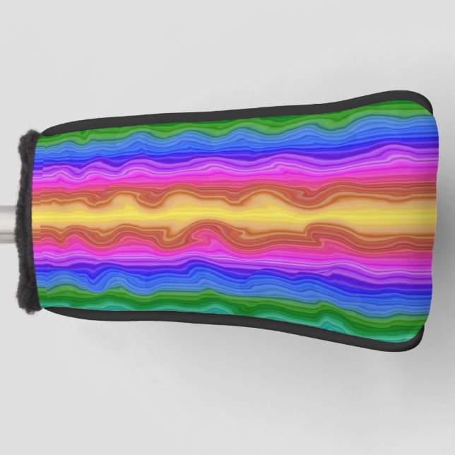 Waves of Colour Golf Head Cover (Front)