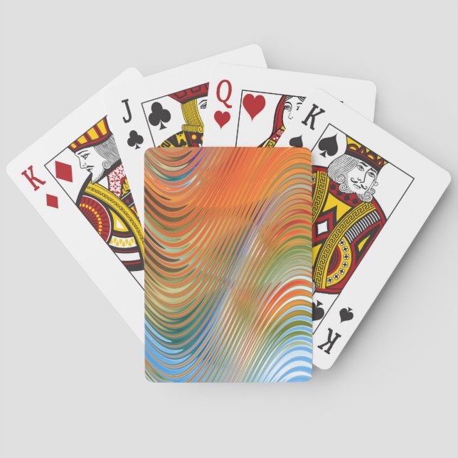 Waves of Colour Playing Cards (Back)