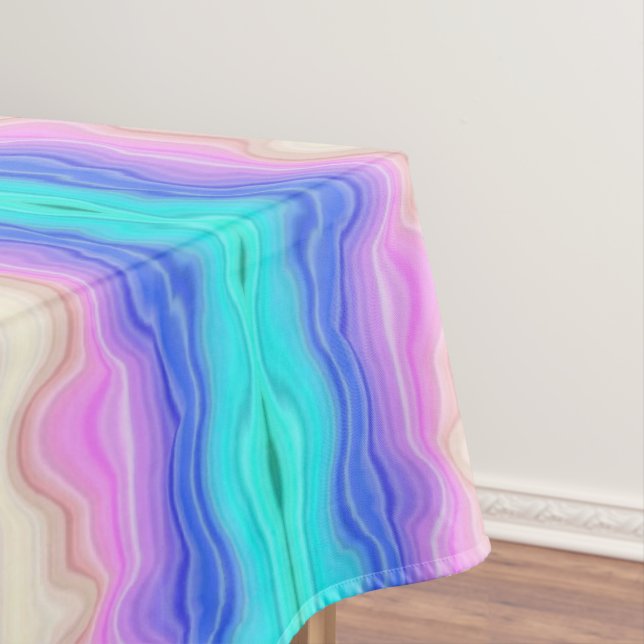 Waves of Colour Tablecloth (In Situ)