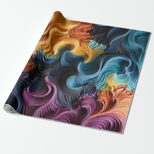 Waves of Colour Wrapping Paper