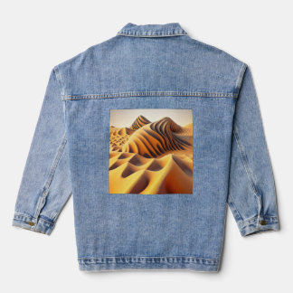 Waves of Gold Denim Jacket