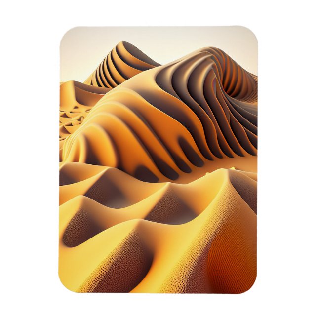 Waves of Gold Magnet (Vertical)