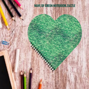Waves Of Green Notebook