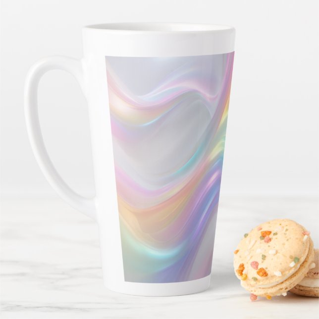 Waves of Light Latte Mug (In Situ)