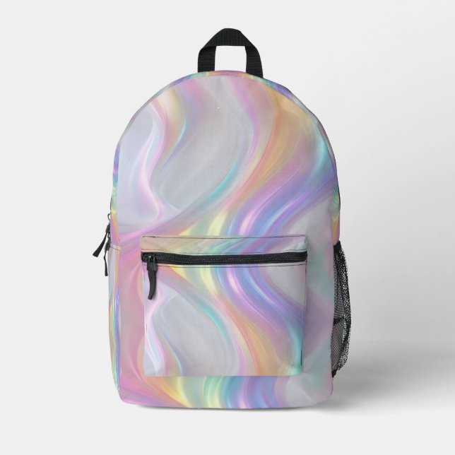 Waves of Light Printed Backpack (Front)