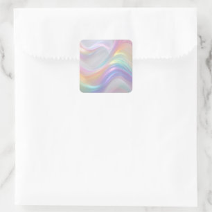 Waves of Light Square Sticker