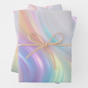 Waves of Light Wrapping Paper Sheet
