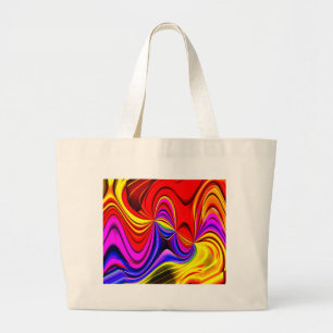 Waves of love_ large tote bag