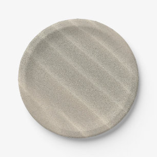 Waves of Sand Paper Plate