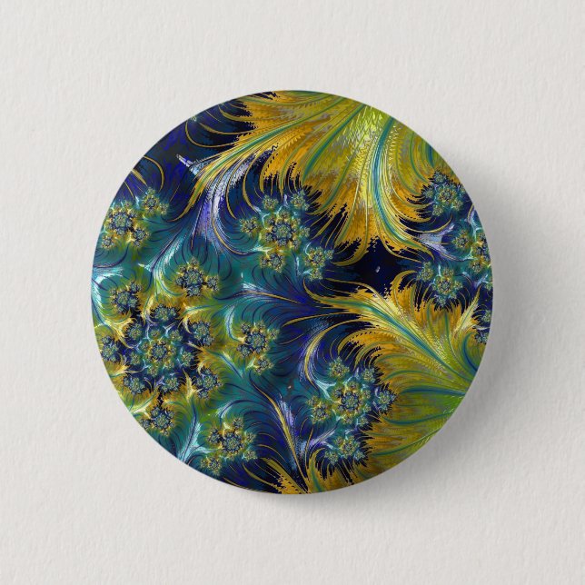 Waves of Sunshine 6 Cm Round Badge (Front)