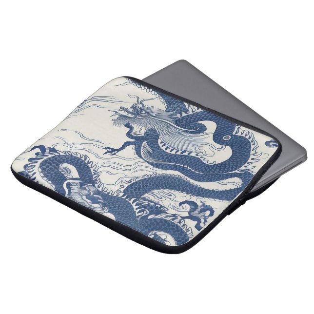 Waves of the dragon Laptop sleeve (Front Top)