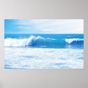 Waves of the ocean poster