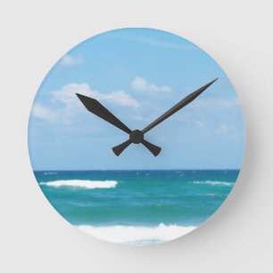 WAVES OF THE OCEAN ROUND CLOCK