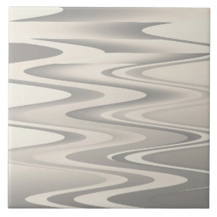 Waves of white shades texture ceramic tile