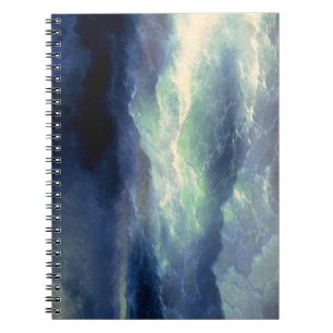 Waves Oil Painting Romantic-era Fine Art No AI Notebook
