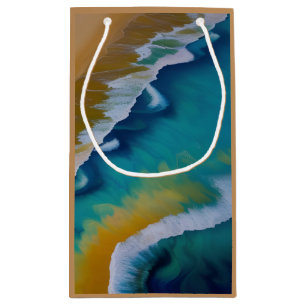 Waves on a Sandy beach Small Gift Bag