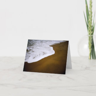 Waves on Red Sand Thank You Card