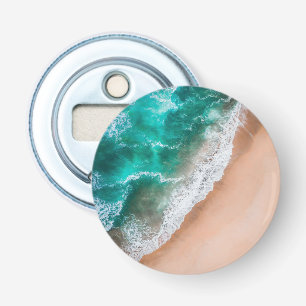 Waves on Sandy Beach Bottle Opener