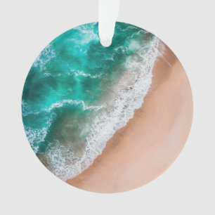 Waves on Sandy Beach Ornament