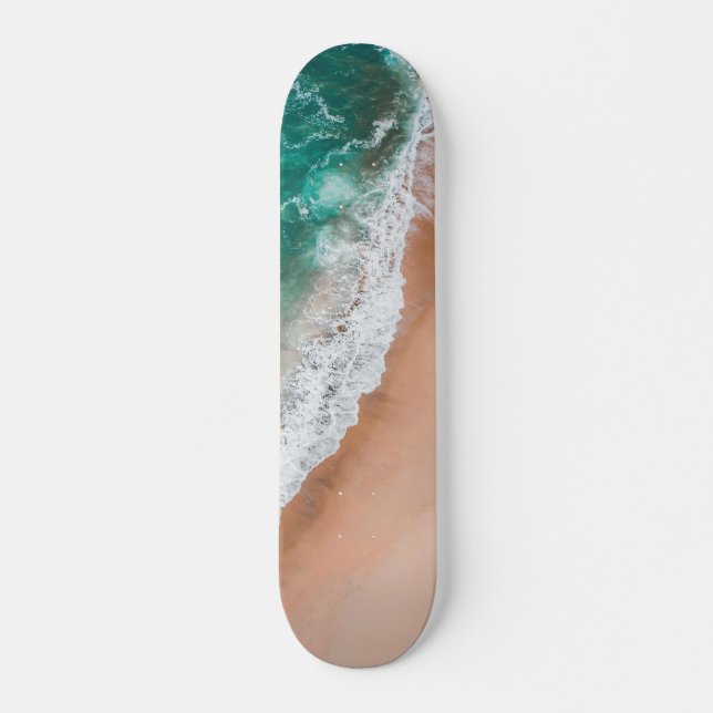 Waves on Sandy Beach  Skateboard (Front)