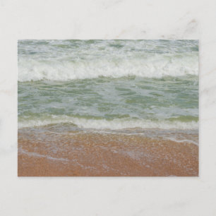 Waves On the Beach Nature Postcard