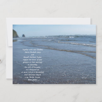 Waves on the Beach Wedding Invitation
