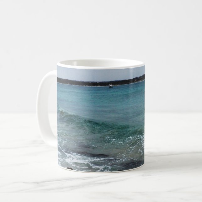 Waves On The Ocean,   Coffee Mug (Front Left)