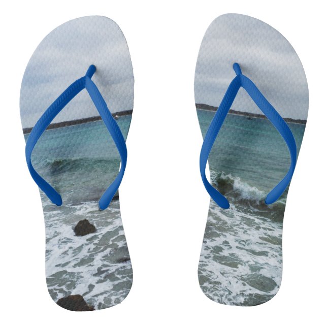 Waves On The Ocean,   Thongs (Footbed)
