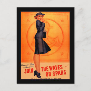 Waves or Spars Postcard
