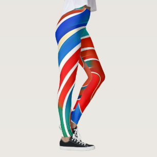 Waves Pattern #02 Leggings