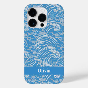 Waves Pattern Japanese Name  Case-Mate iPhone 14 Pro Case