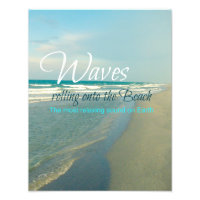 Waves Rolling onto the Beach