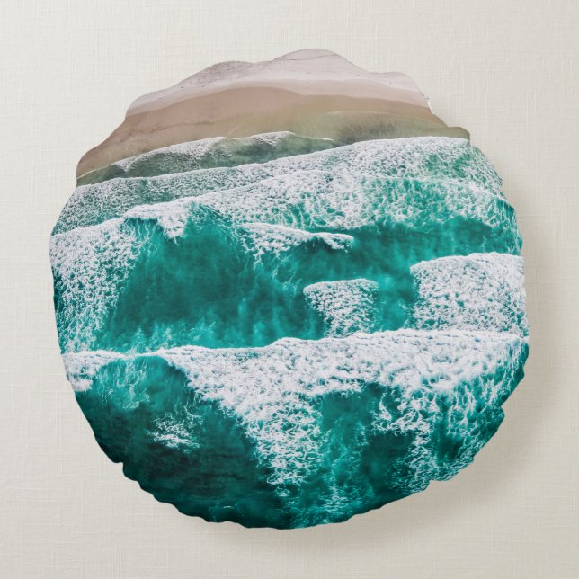 Waves Round Cushion (Back)