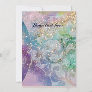 WAVES RUBY, bright red  blue pink gold sparkles