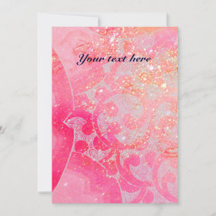 WAVES RUBY, bright red  blue pink gold sparkles