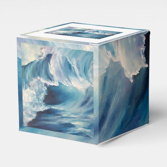 Waves seascape favour box (Front Side)