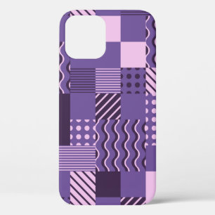 Waves Stripes Dots: Modern Seamless. iPhone 12 Case