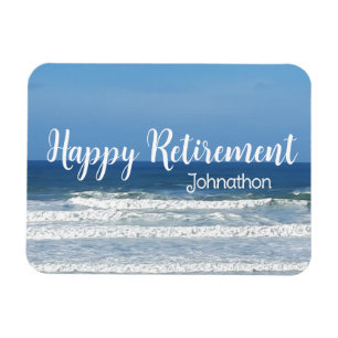 Waves & surf retirement congratulations magnet