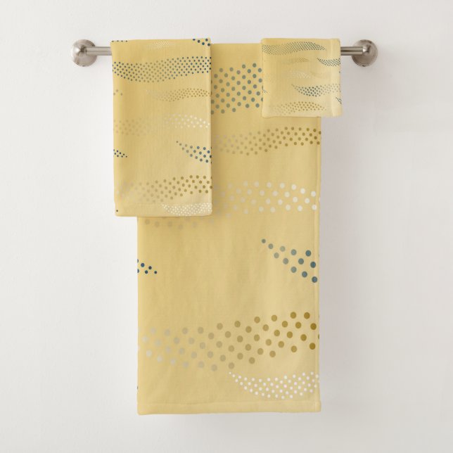 Waves Tiger (stylised pattern) 1 Bath Towel Set (Insitu)