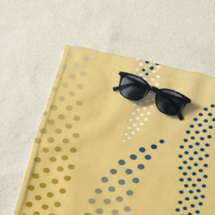Waves Tiger (stylised pattern) 1 Beach Towel