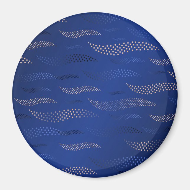 Waves Tiger (stylised pattern) 2 Magnet (Front)