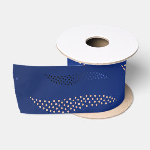 Waves Tiger (stylised pattern) 2 Satin Ribbon