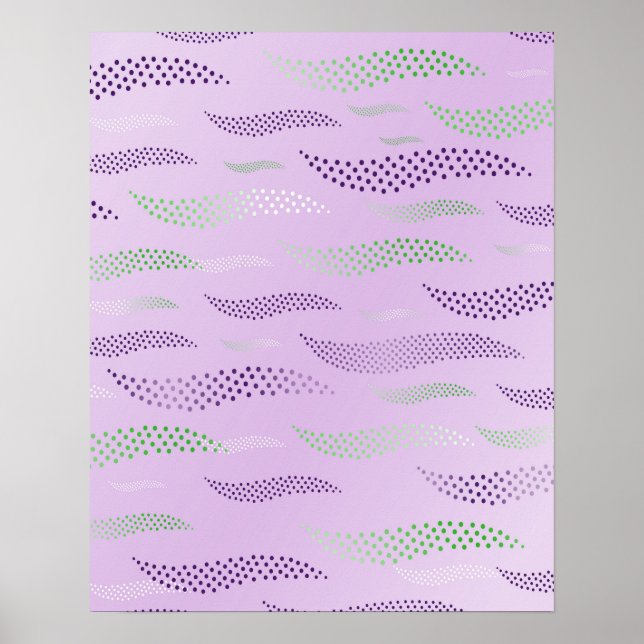 Waves Tiger (stylised pattern) 3 Poster (Front)