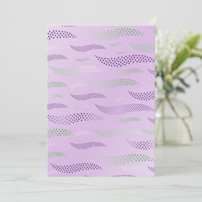 Waves Tiger (stylised pattern) 3 Thank You Card (Standing Front)