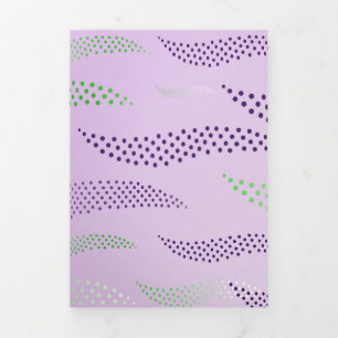 Waves Tiger (stylised pattern) 3 Tri-Fold Holiday Card