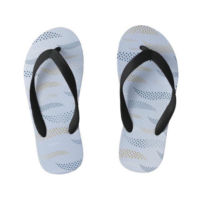 Waves Tiger (stylised pattern) 4 Kid's Thongs (Footbed)